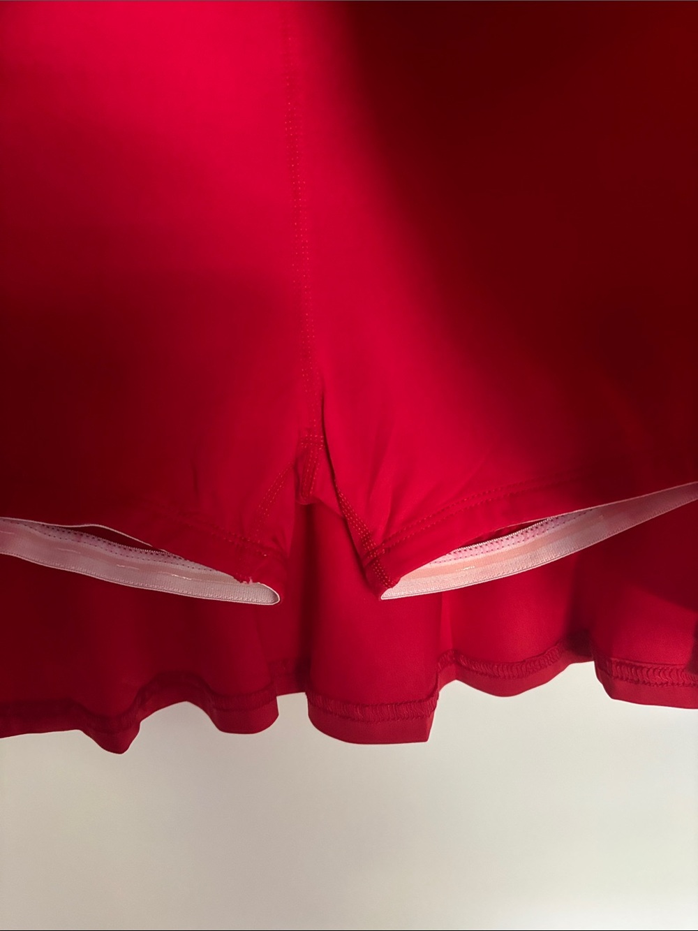 Women’s Red Ruffle Skirt - Picture 2 of 7